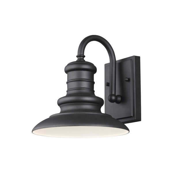 Redding Station Textured Black Nine-Inch One-Light Outdoor Wall Sconce, image 1