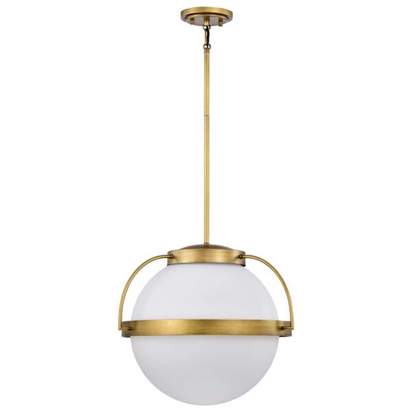 Lakeshore Natural Brass 18-Inch One-Light Pendant, image 5