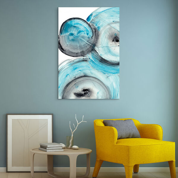 Ripple Effect IV Frameless Free Floating Tempered Glass Graphic Wall Art, image 1