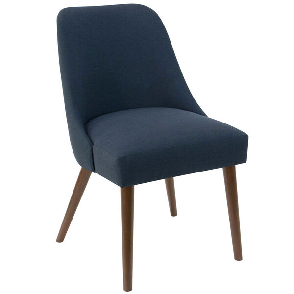 Linen Navy 33-Inch Dining Chair, image 1