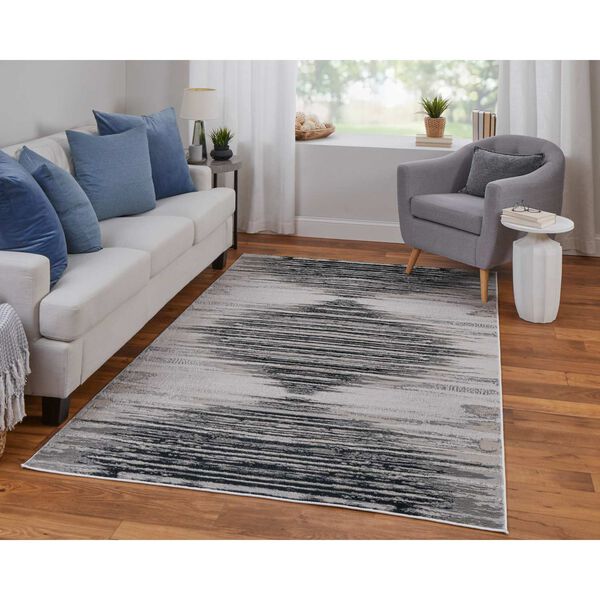 Micah Black Silver Taupe Area Rug, image 3