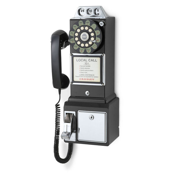 1950s Black Payphone, image 3