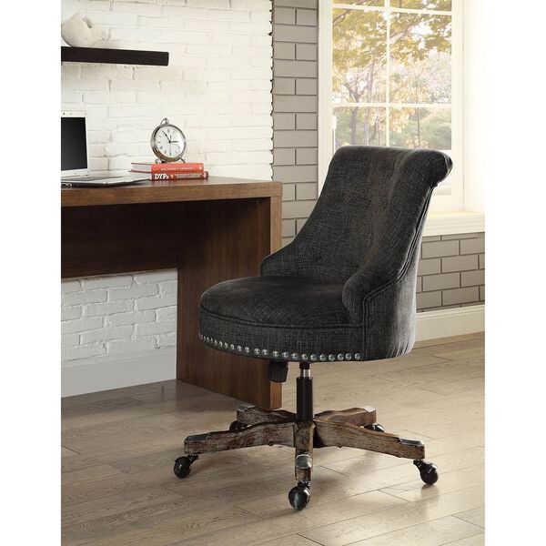 Parker Charcoal Gray Office Chair, image 2