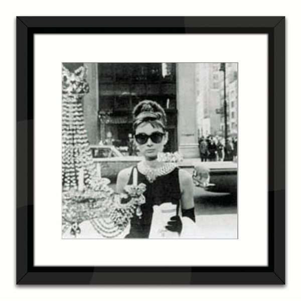 Black Lacuquer 16-Inch Shopping At Tiffany Wall Frame, image 1