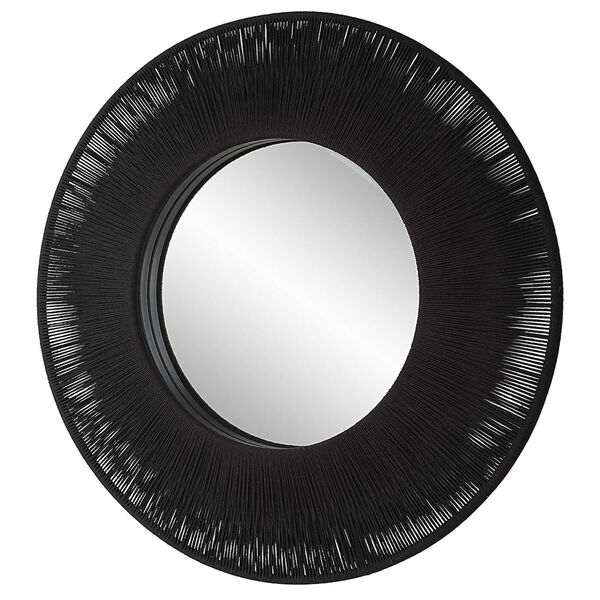 Sailors Knot Black Round Wall Mirror, image 4