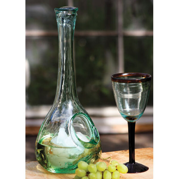 Glass White Wine Decanter w/ Ice Pocket, image 1