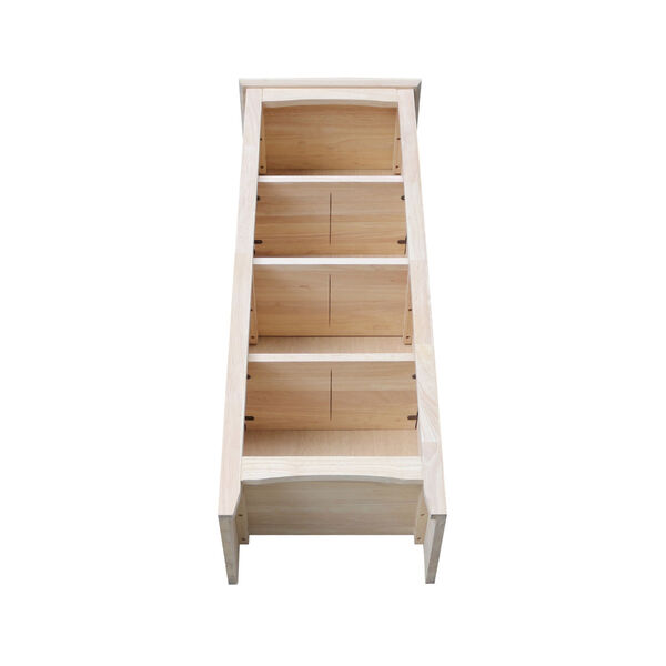 Beige Bookcase with Three Shelves, image 4