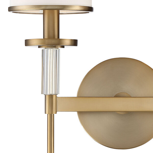 Hatfield Aged Brass Two-Light Wall Sconce, image 3