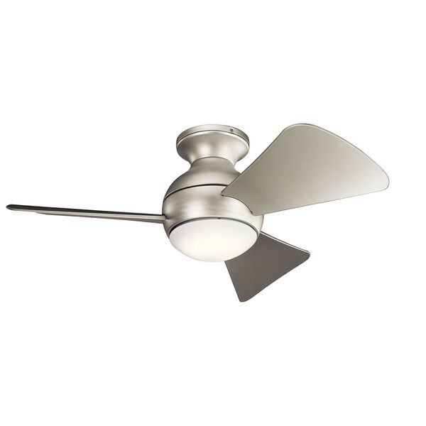 Sola Brushed Nickel 34-Inch Wet Location LED Ceiling Fan, image 1