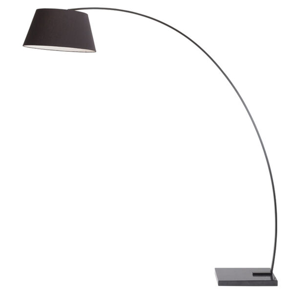 Evan Matte Black Three-Light Floor Lamp, image 3