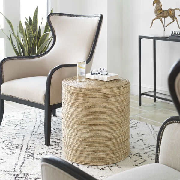 Rora Natural Round Accent Table, image 2