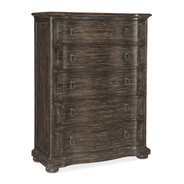 Traditions Rich Brown Six-Drawer Chest, image 1