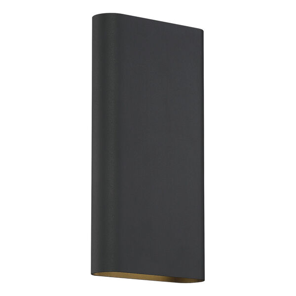 Lux Black 6-Inch Led Bi-Directional Tall Wall Sconce, image 1