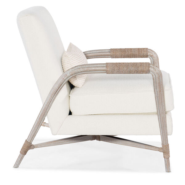 Isla White Washed Oak and Silver Accent Lounge Chair, image 3