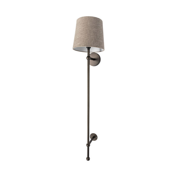 Chester Black and Beige One-Light Wall Sconce, image 1