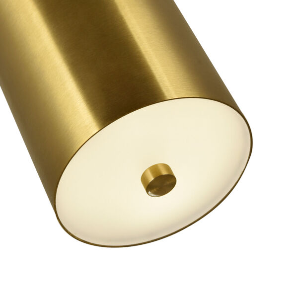Saleen Brass Black Six-Inch LED Round Mini Pendant, image 4