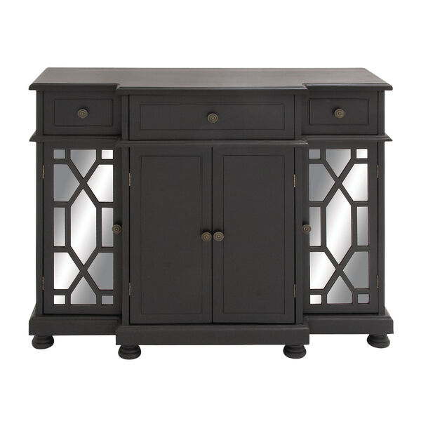 Black Fir Wood Cabinet, image 1