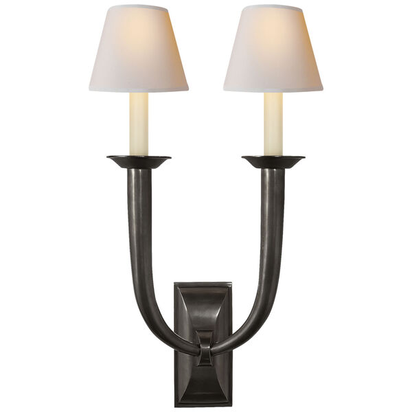 French Deco Horn Double Sconce By Studio Vc, image 1