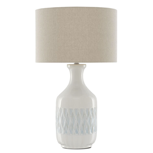 Samba White and Sky Blue One-Light Table Lamp, image 2