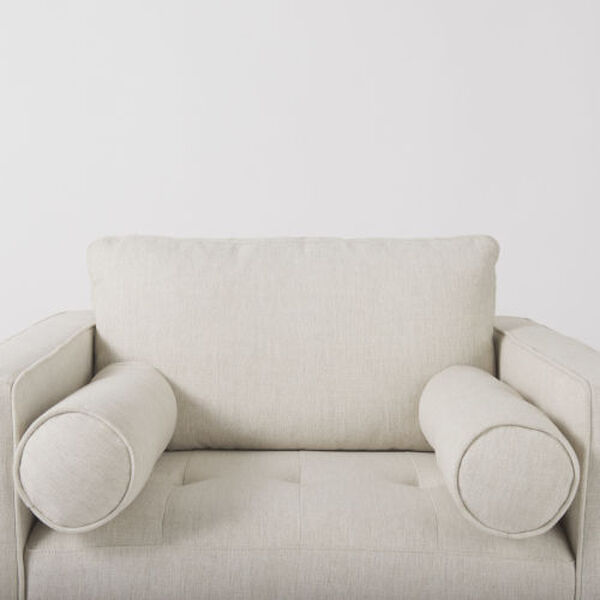 Loretta Cream Arm Chair with Two Bolster Cushions, image 6