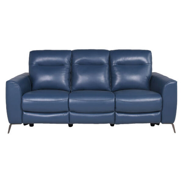 Sansa Ocean Blue Power Reclining Sofa, image 1