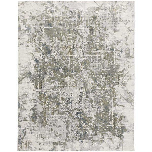 Atwell Green Gray Ivory Area Rug, image 1
