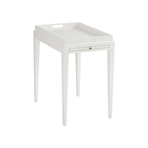 Ocean Breeze White Broad River Rectangular End Table, image 1