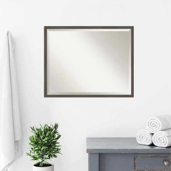 Svelte Gray 29W X 23H-Inch Bathroom Vanity Wall Mirror, image 5