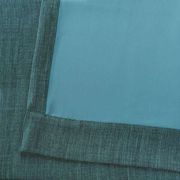 Slate Teal Faux Linen Blackout -SAMPLE SWATCH ONLY, image 6