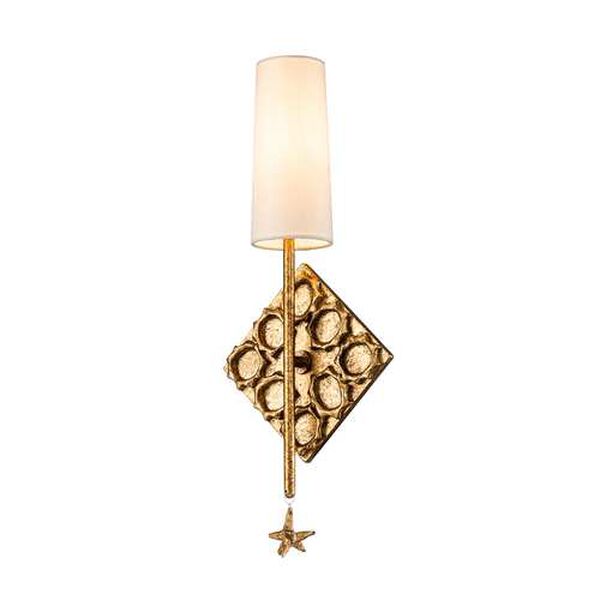 Star Gold Leaf Four-Inch One-Light Wall Sconce, image 1