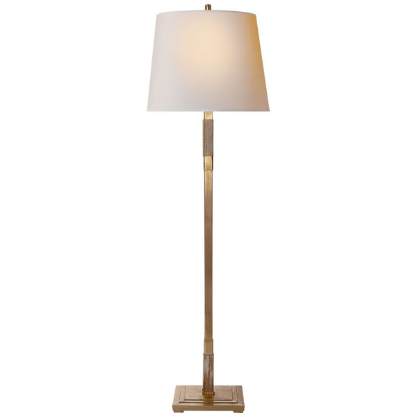 Marcus Floor Lamp in Gild with Natural Paper Shade by Thomas O'Brien, image 1
