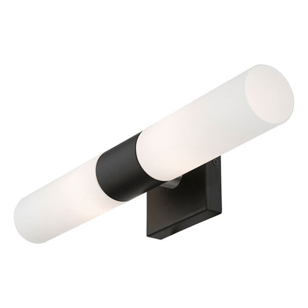 Aero Black and Brushed Nickel Two-Light ADA Wall Sconce, image 6