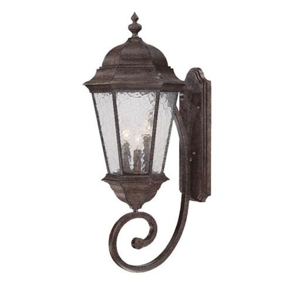 Telfair Black Coral Three-Light 30.75-Inch Outdoor Wall Mount, image 1