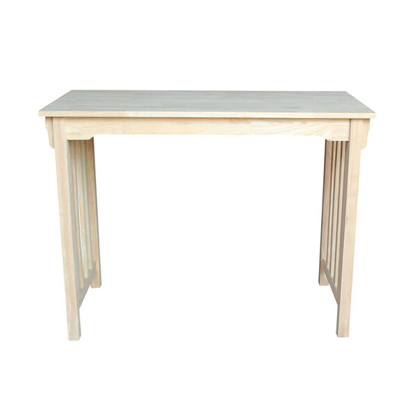 Dining Unfinished 48-Inch Wide Counter Height Mission Style Table, image 3