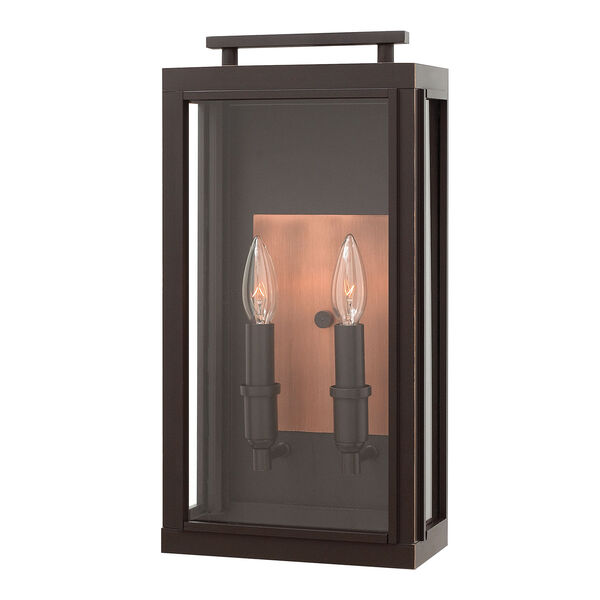 Sutcliffe Oil Rubbed Bronze Two-Light Outdoor Wall Sconce, image 1