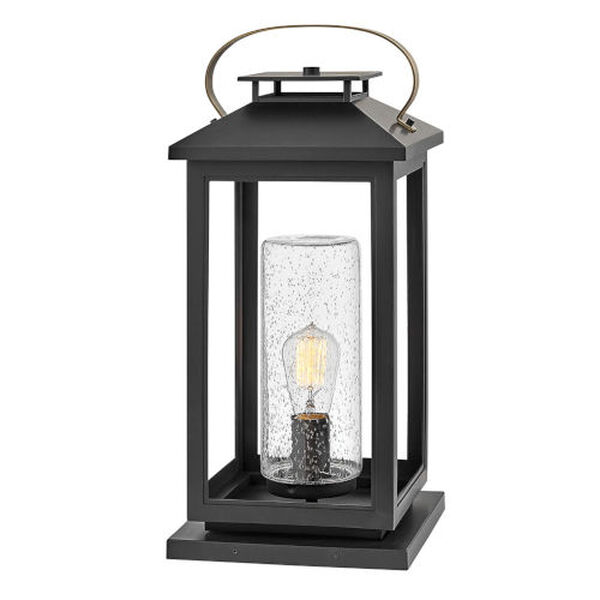 Atwater Black One-Light Outdoor Pier Mount, image 2