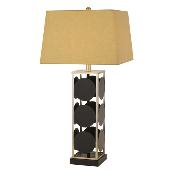 Hanson Black and Antique Silver One-Light Table lamp, image 3