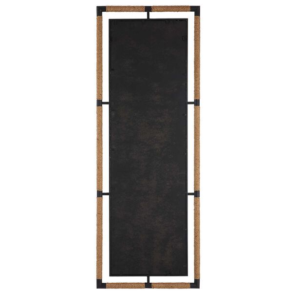 Melville Brown Iron and Rope Tall Mirror, image 6