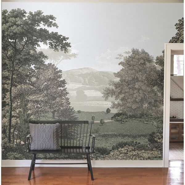 Scenic Pastures Morning Light Peel and Stick Mural, image 1
