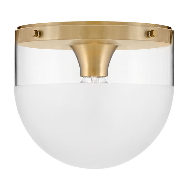 Beck Lacquered Brass One-Light Small Flush Mount, image 2