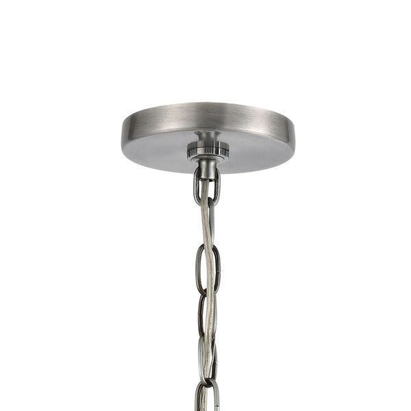 Crested Butte Antique Brushed Aluminum One-Light Outdoor Pendant, image 6