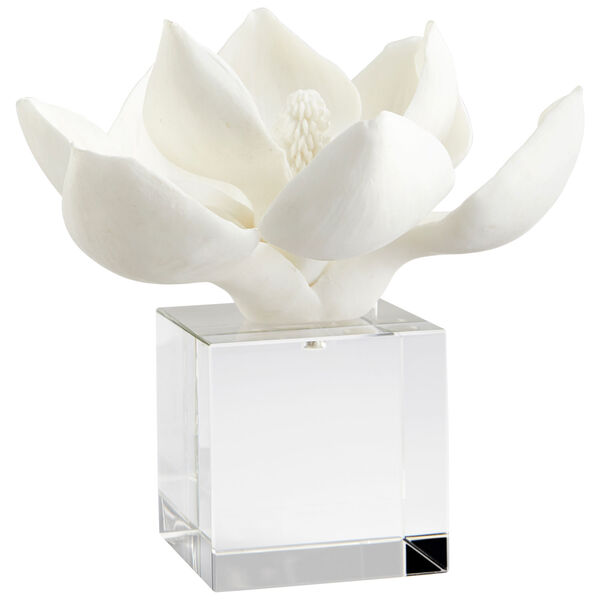 White 9-Inch Oleander Sculpture, image 1