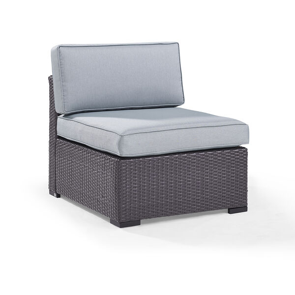 Biscayne Armless Chair With Mist Cushions, image 2