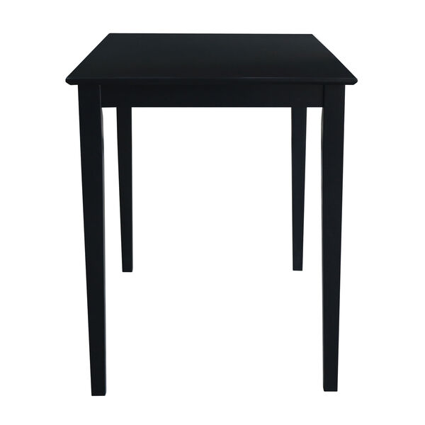 Black 48 x 36-Inch Solid Wood Counter Height Table, image 5