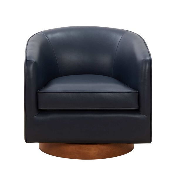 Taos Midnight Blue and Brown Accent Chair, image 4