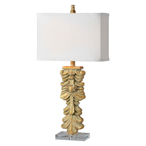 Vaughn Distressed Gold One-Light 30-Inch Table Lamp Set of Two, image 1