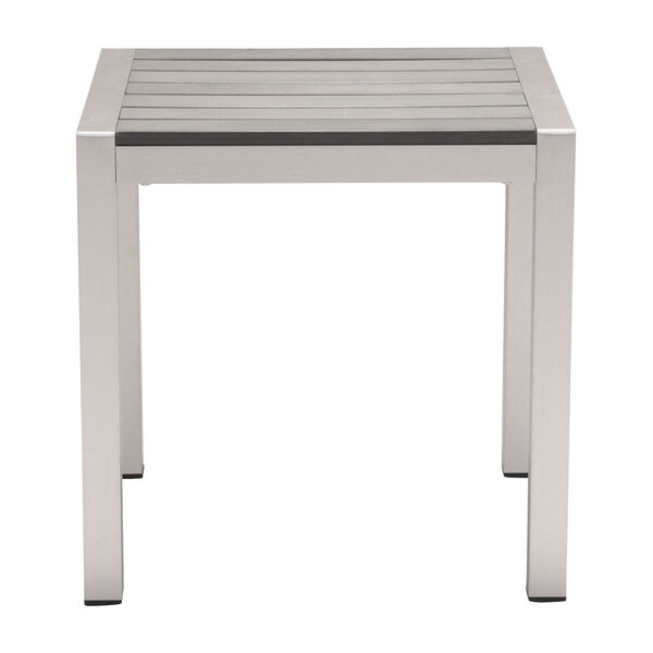 Cosmopolitan Silver and Light Gray Side Table, image 4