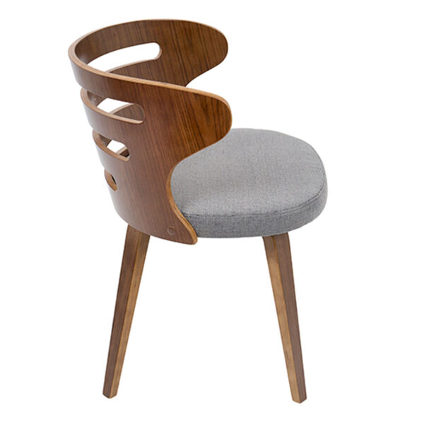 Cosi Walnut and Gray Dining Chair, image 3