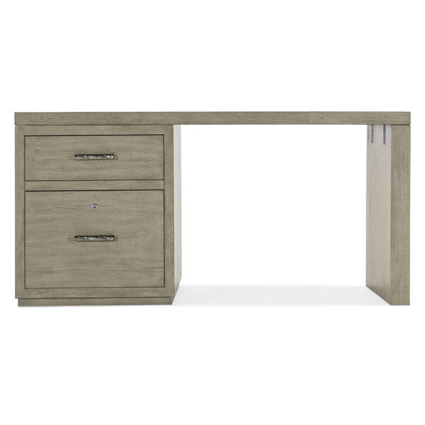 Linville Falls Smoked Gray 60-Inch Desk with One File, image 4