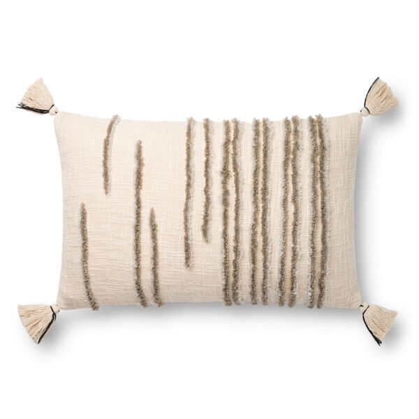 Natural and Stone Machine Made Pillow, image 1